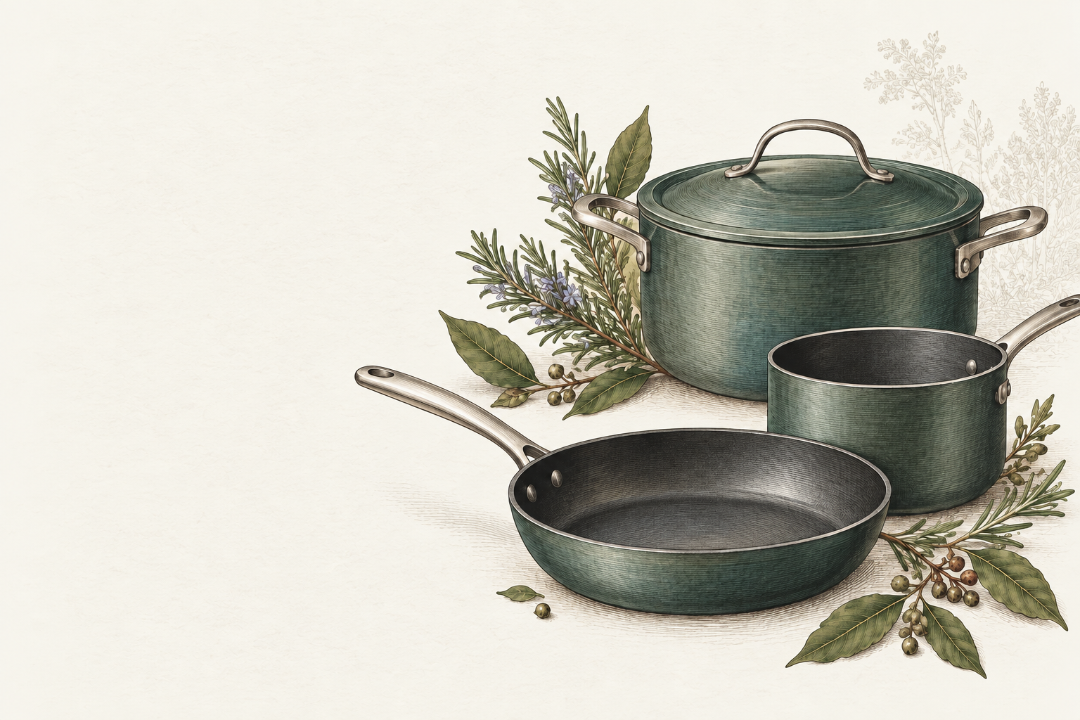 Illustrated YOUME cookware collection