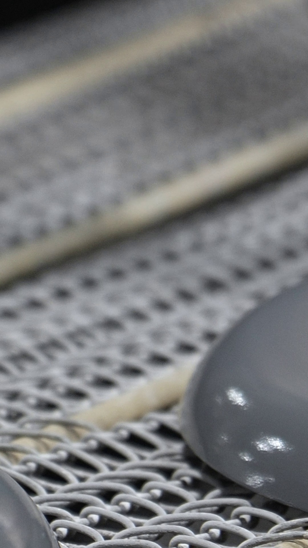 Close production detail during cookware line handling